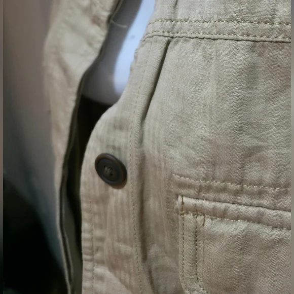 Beige Button-Up Jacket - Picture 4 of 9